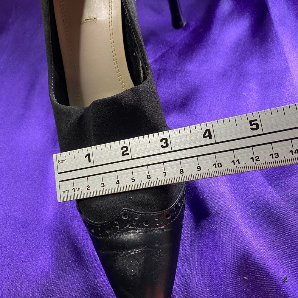 📌Carole Little Elegant Pointed Toe Leather Pumps - Picture 10 of 14